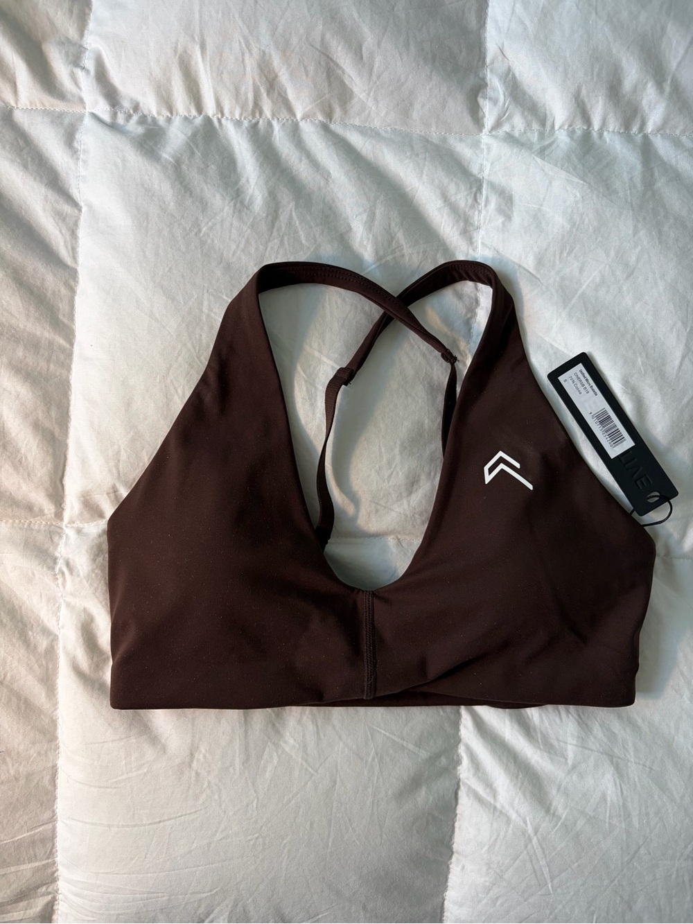 Oner Active Brown Cross-Back Sports Bra